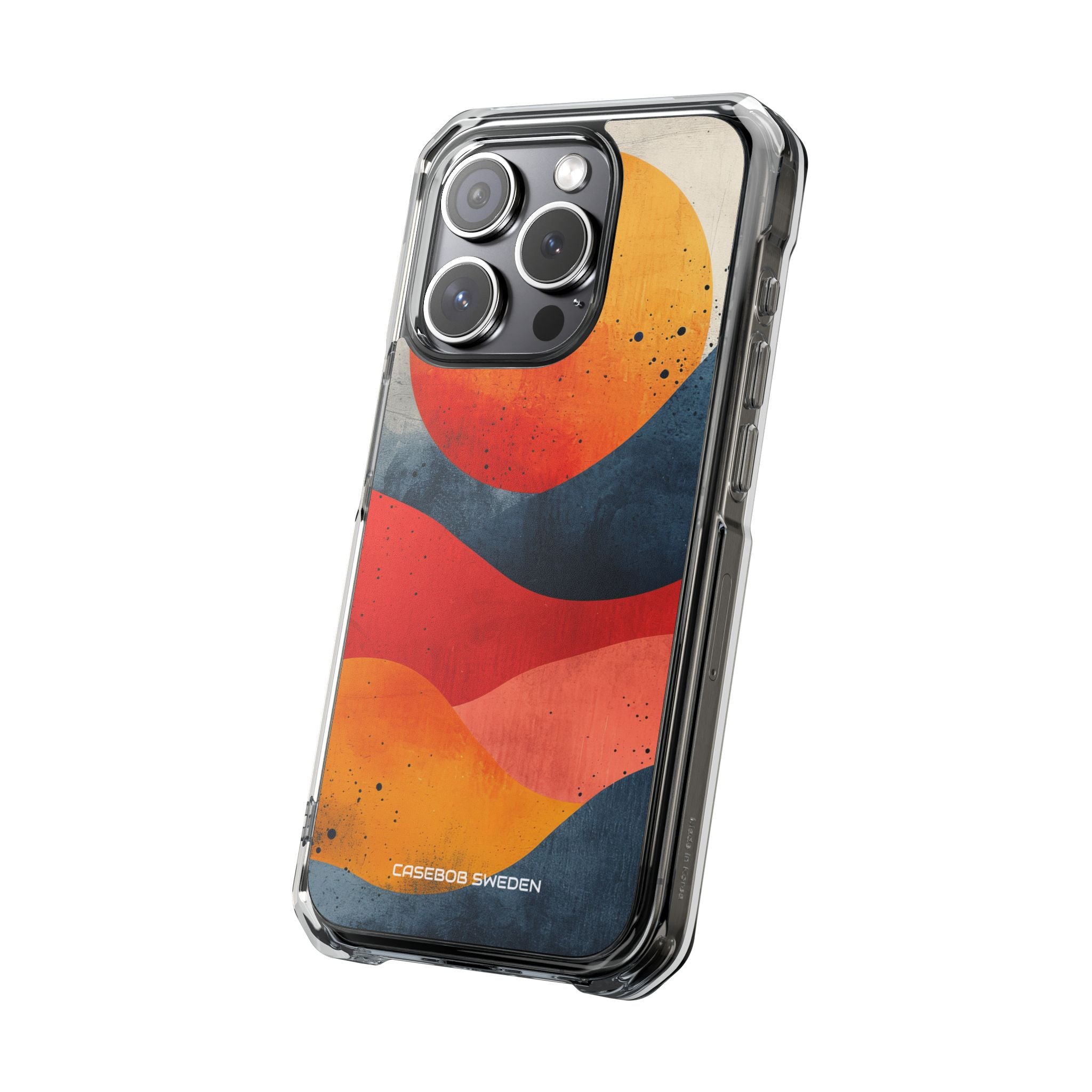 Sunburst Waves - Clear Impact iPhone 15 Phone Case