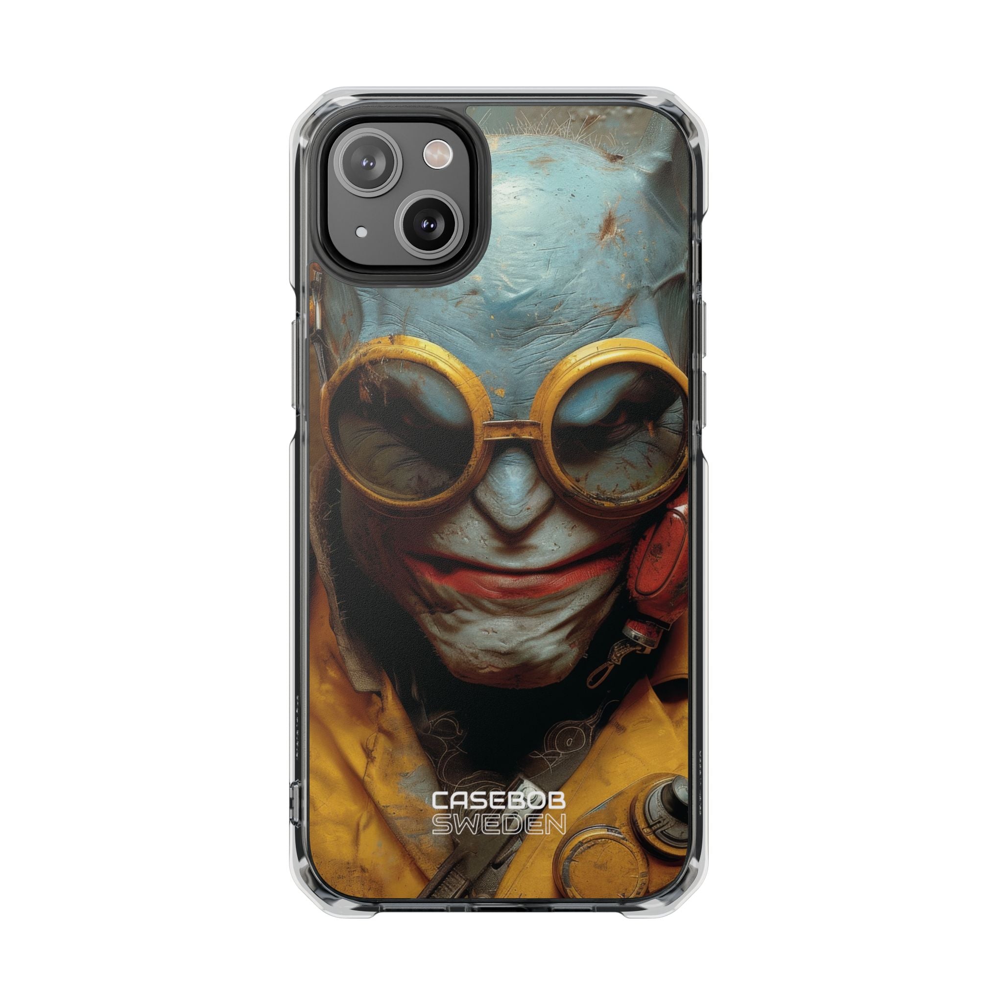 Steampunk Masked Adventurer iPhone 14 - Impact Clear+