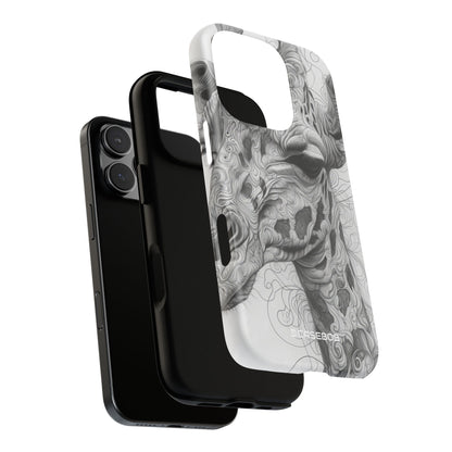 Monochrome Giraffe: Intricate Elegance - for iPhone 16