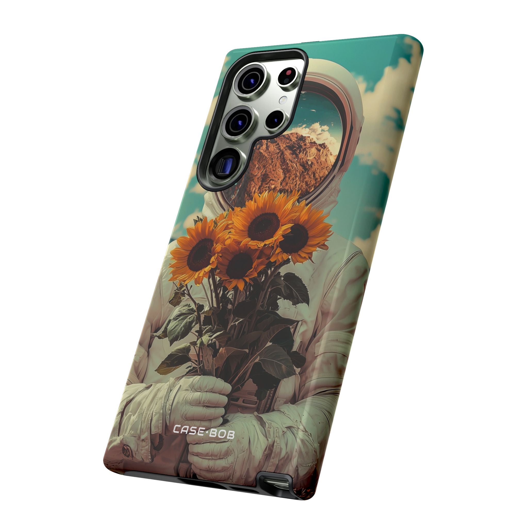 Sunflower Astronaut Samsung S23 Ultra Case - Tough