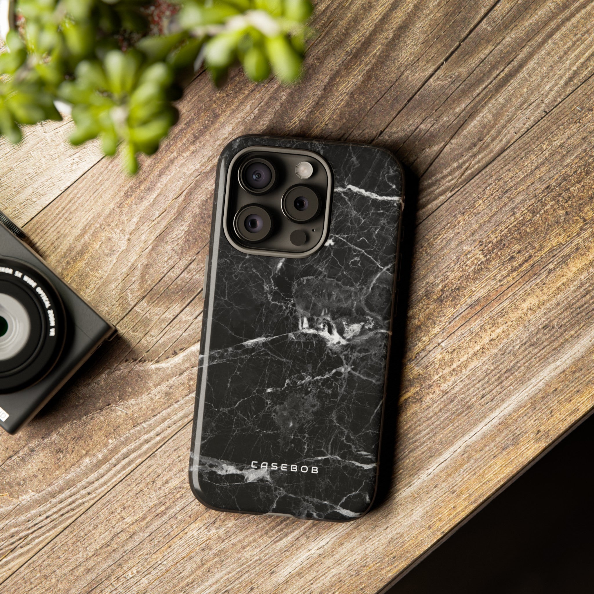 Black Marble - Protective Phone Case