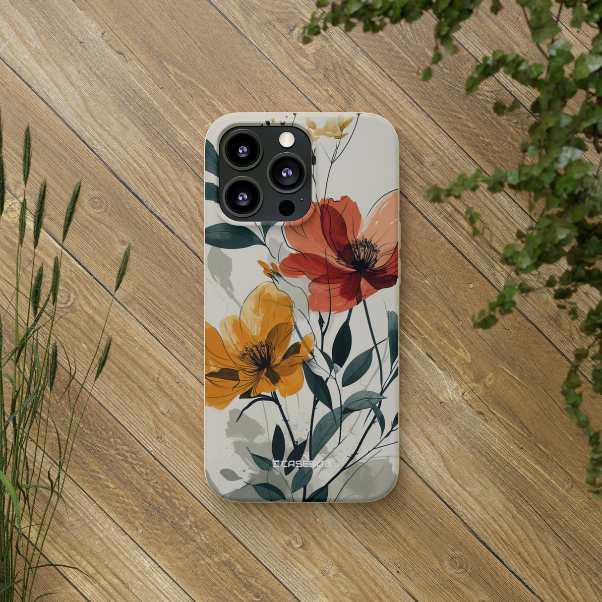 Serene Floral Harmony | Biodegradable Phone Case