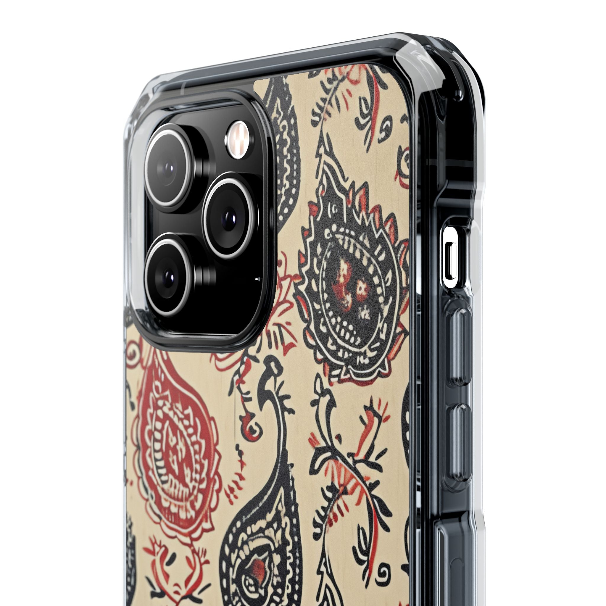 Vintage Paisley Elegance iPhone 14 - Clear Impact Phone Case