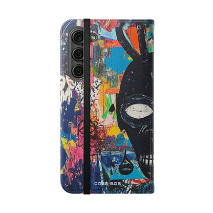 Neon Skull Burst - Samsung S23+ Case - Wallet