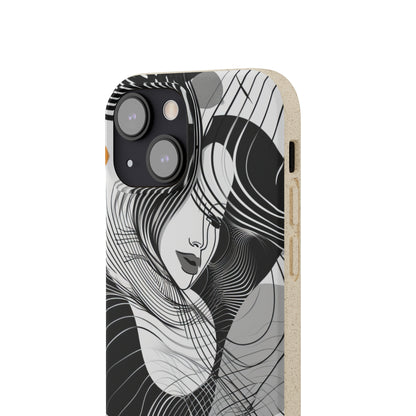 Fluid Noir Rhythm | Biodegradable Phone Case