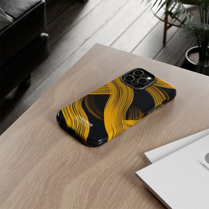 Yellow Flow Lines iPhone 14 - Tough