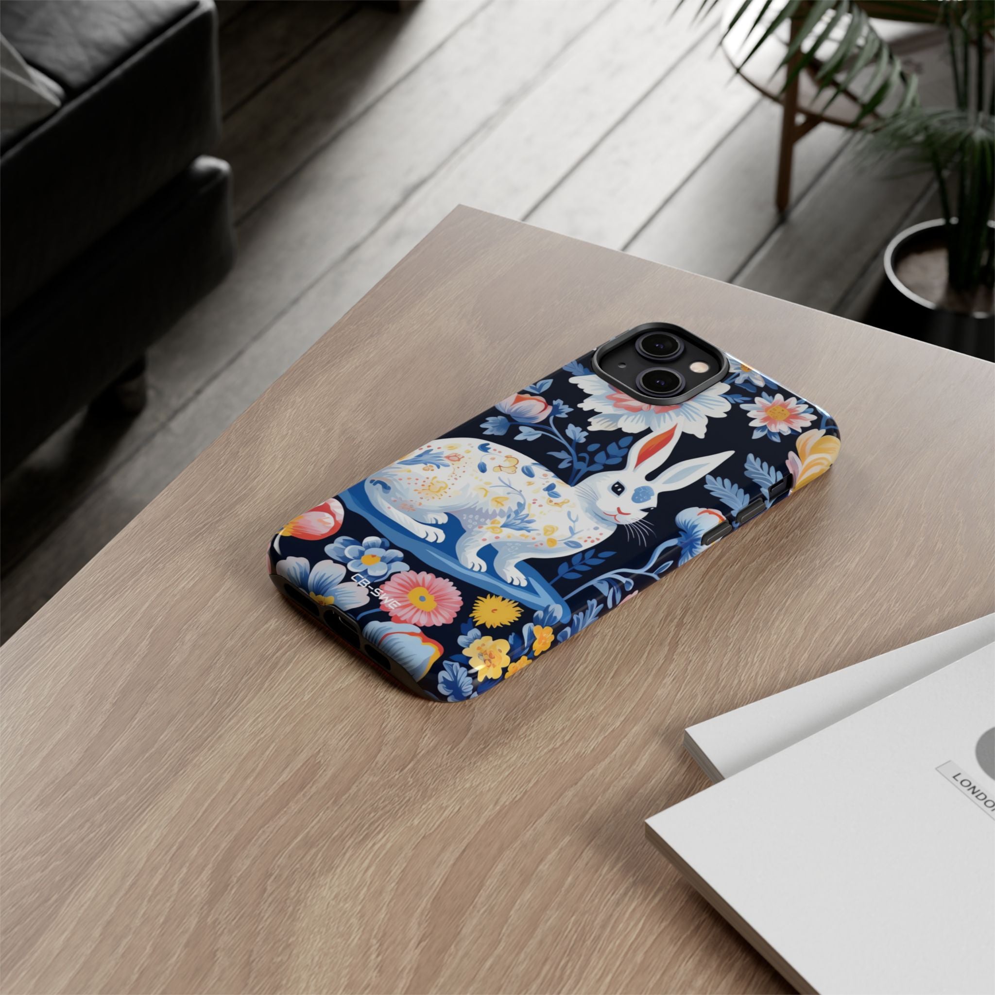 Floral Rabbit Dances - iPhone Case