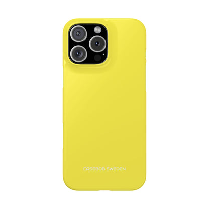 Lemon Yellow - Slim iPhone 16 Phone Case