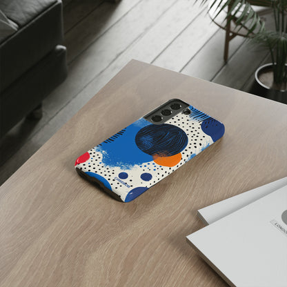 Blue Tranquil Geometry - Protective Phone Case