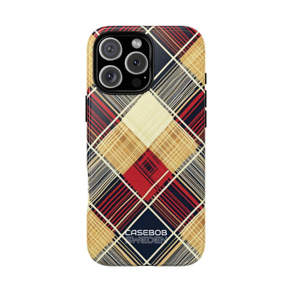 Plaid Diamond Tapestry iPhone 16 - Tough