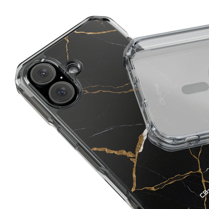 Golden Veins Emerge iPhone Case - Impact