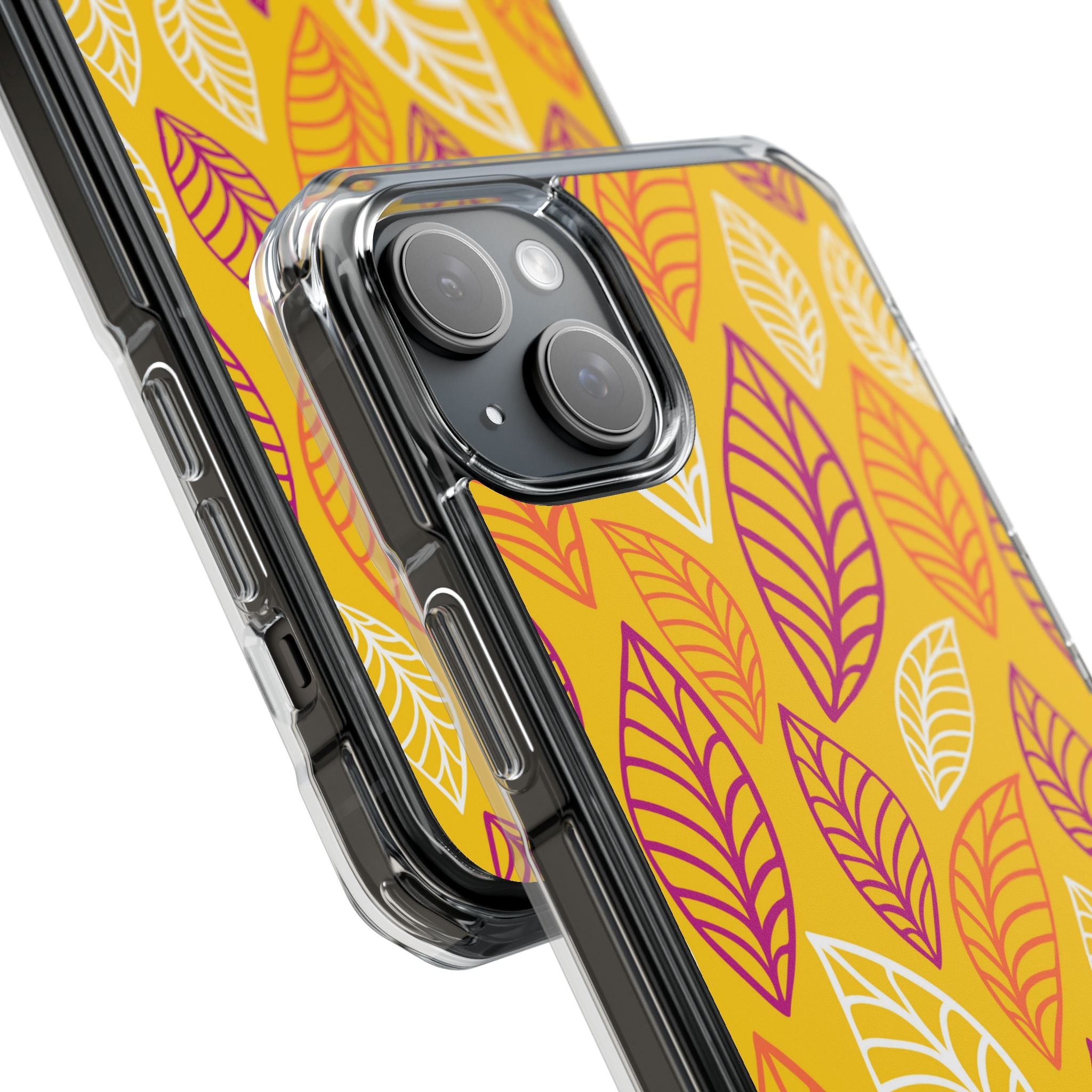 Vibrant Leaf Symphony iPhone Case - Impact
