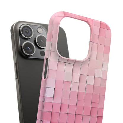 Gradient Pink Mosaic iPhone 15 - Slim Phone Case