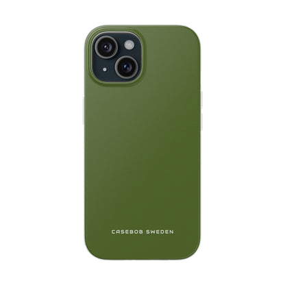 Dark Olive Green iPhone 15 - Flexi Phone Case