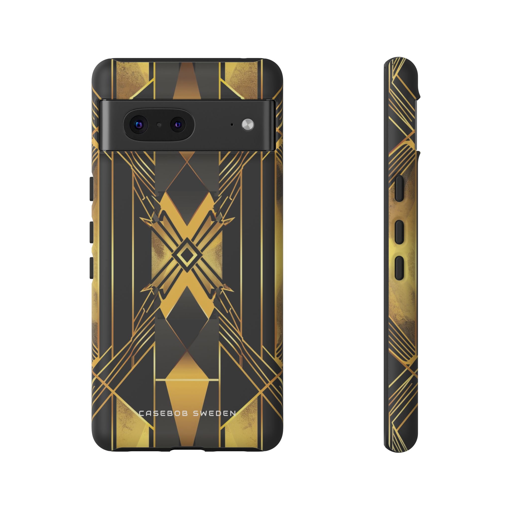 Golden Geometric Elegance Google Pixel 7 - Tough Phone Case