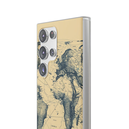 Vintage World Map | Flexible Phone Case for Samsung Galaxy