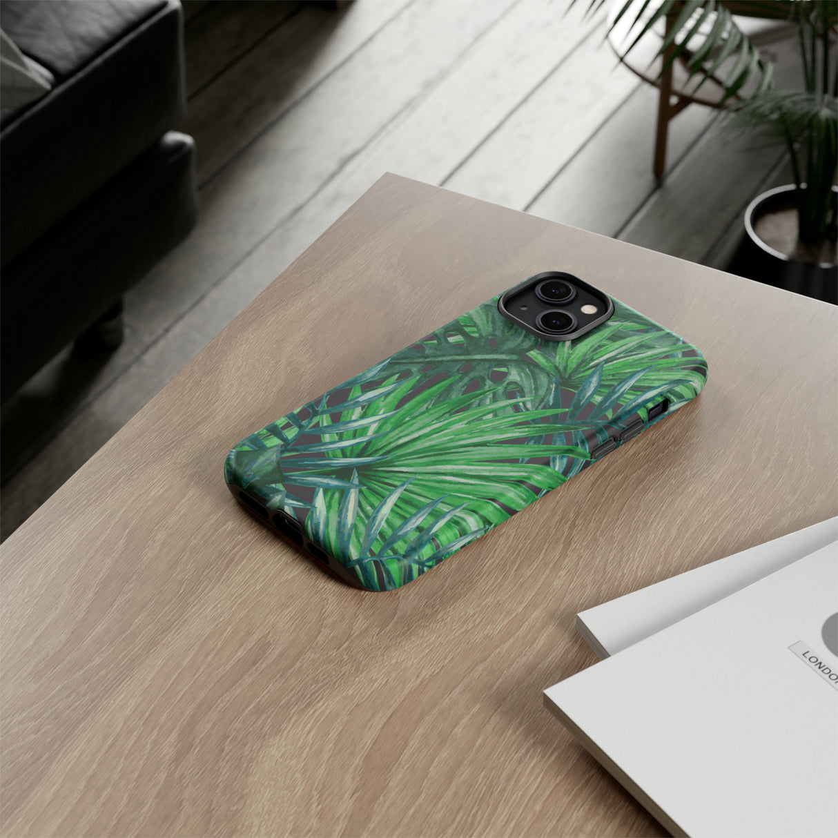 Watercolor Tropical Palm - Protective Phone Case