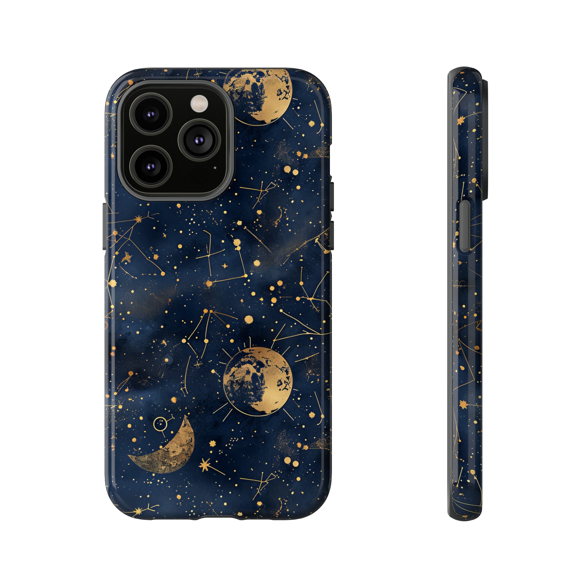 Celestial Zodiac Whispers - Protective Phone Case