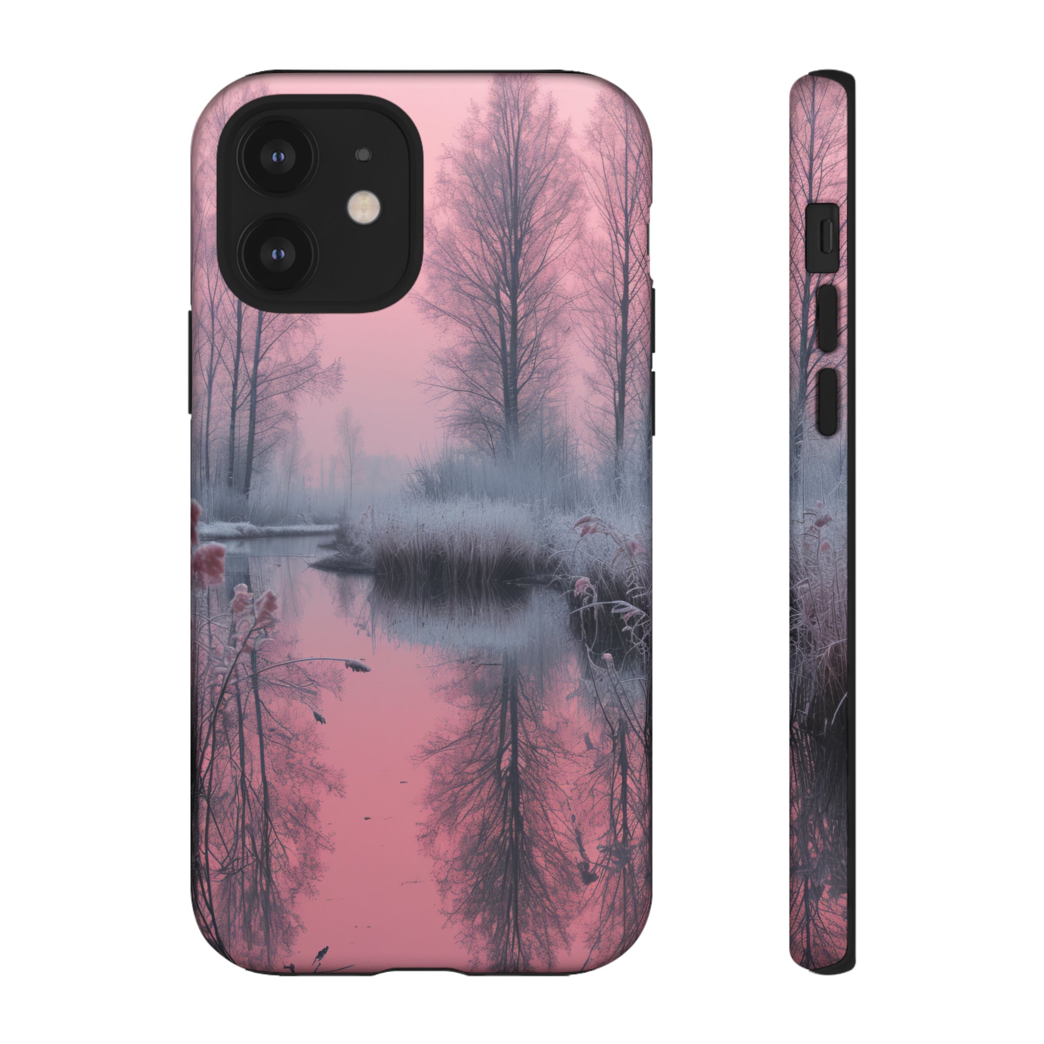 Pink Winter Lake Whisper - Protective Phone Case