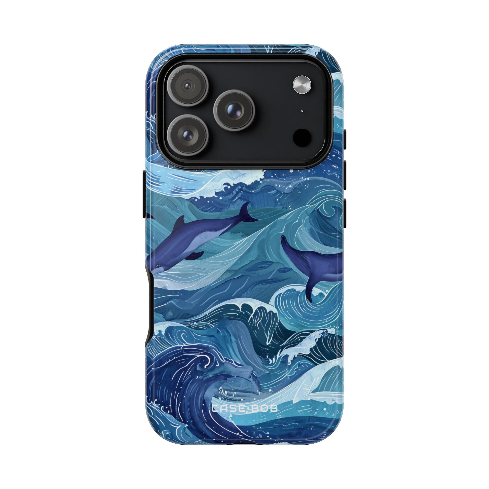 Dolphin Waves iPhone 17 Pro Case - Tough