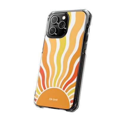 Retro Sunshine Waves iPhone Case - Impact
