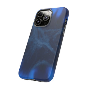 Blue Space Ink Art iPhone Case (Protective) Phone Case