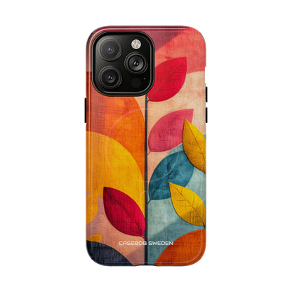 Abstract Orange Blue Design - Tough + MagSafe® iPhone 14 Phone Case