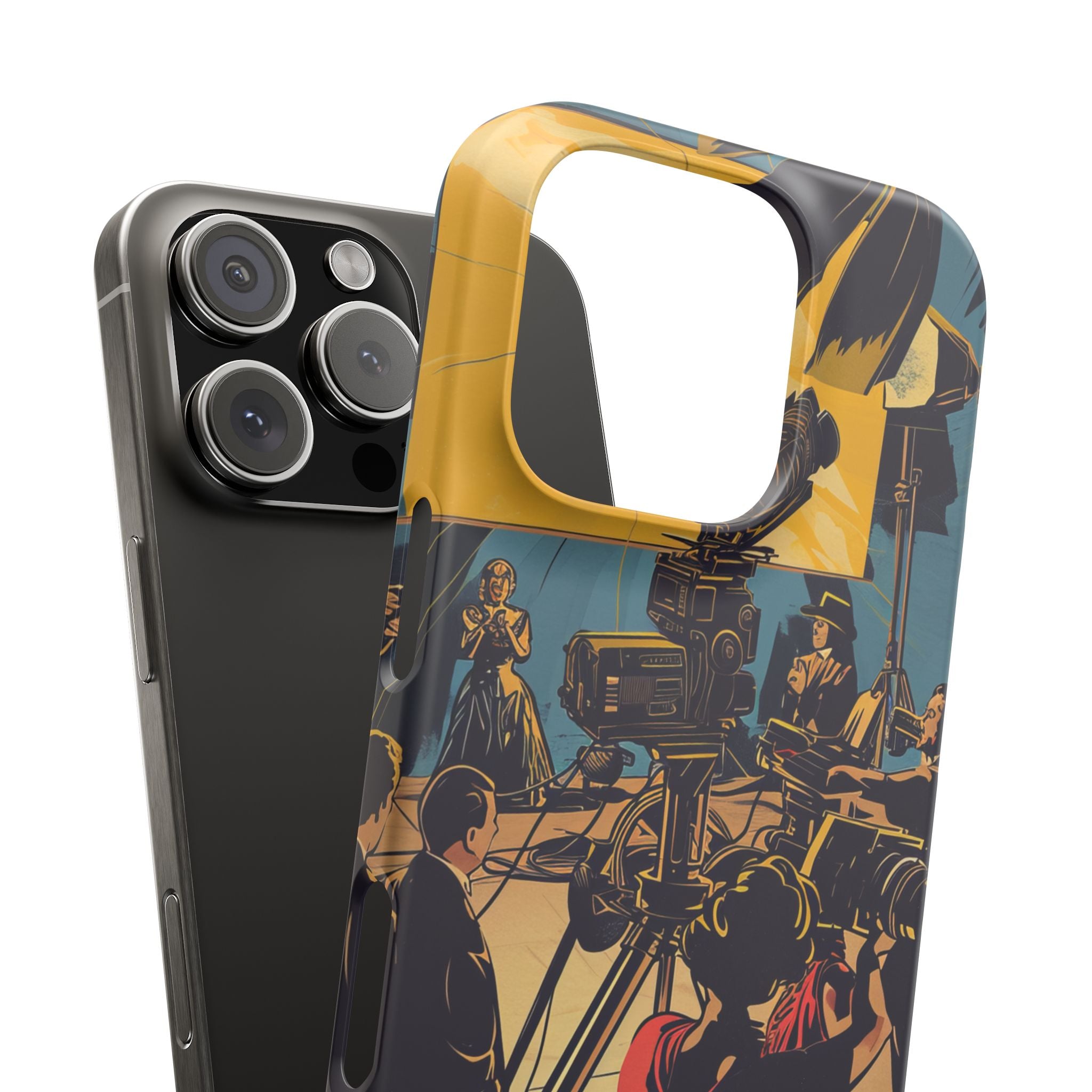 Golden Era Cinematic Spotlight iPhone 16 - Slim Phone Case