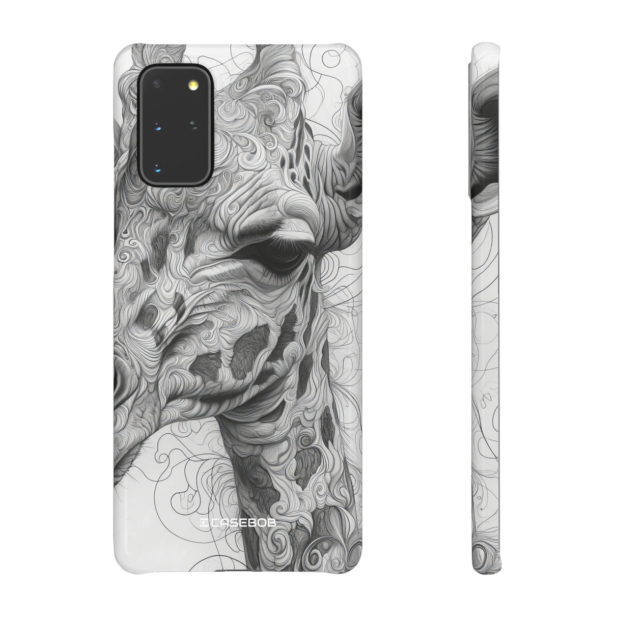 Monochrome Giraffe | Slim Phone Case for Samsung