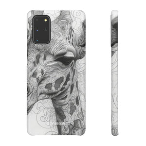 Monochrome Giraffe | Schlanke Handyhülle für Samsung