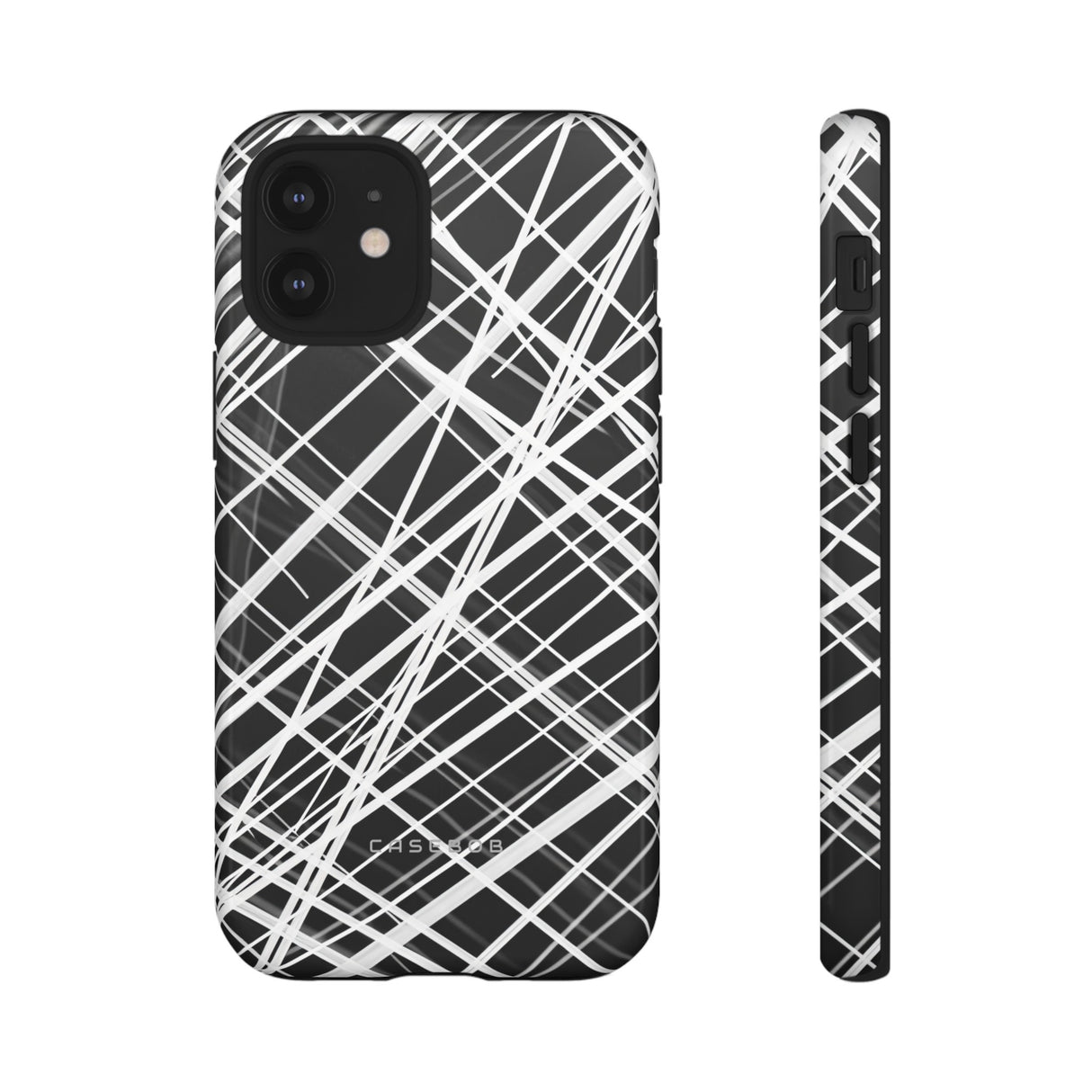 White Line Elegance - Protective Phone Case