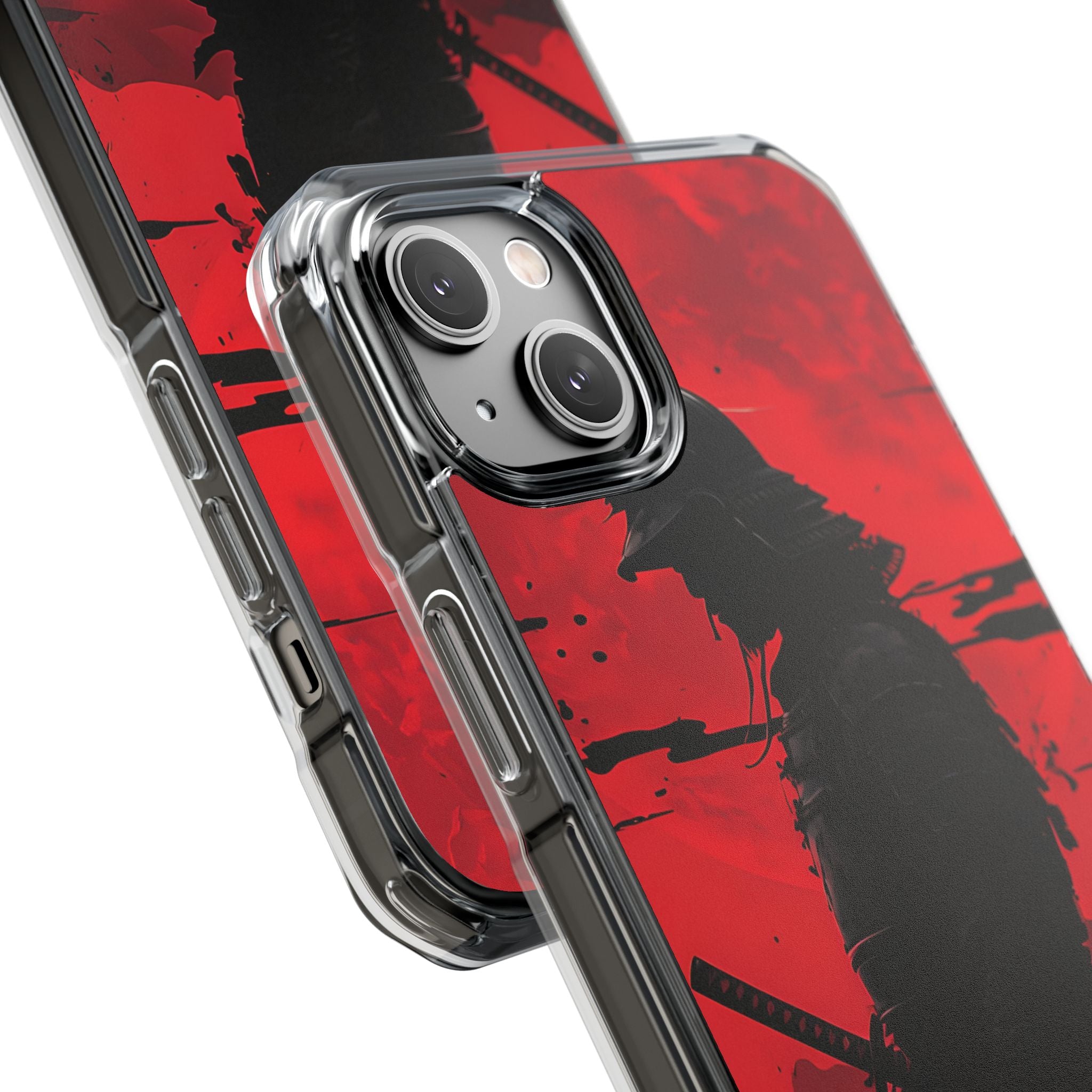 Red Samurai Shadow iPhone Case - Impact