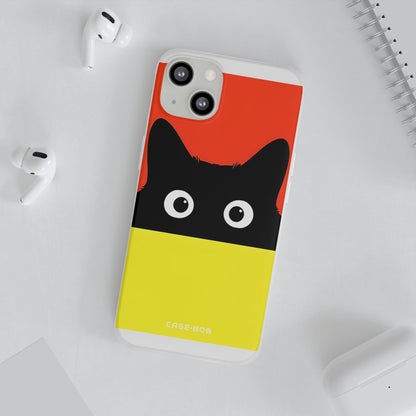 Peekaboo Cat Crimson iPhone 13 - Soft