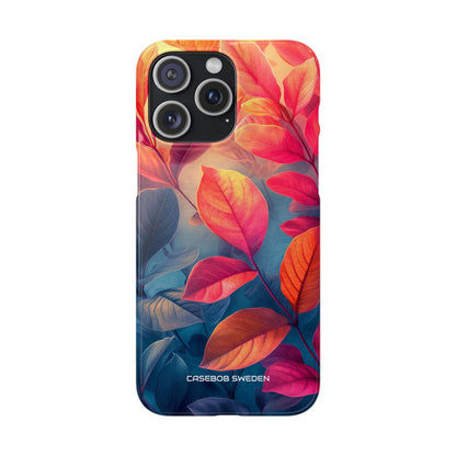 Red Blue Nature - Slim iPhone 15 Phone Case