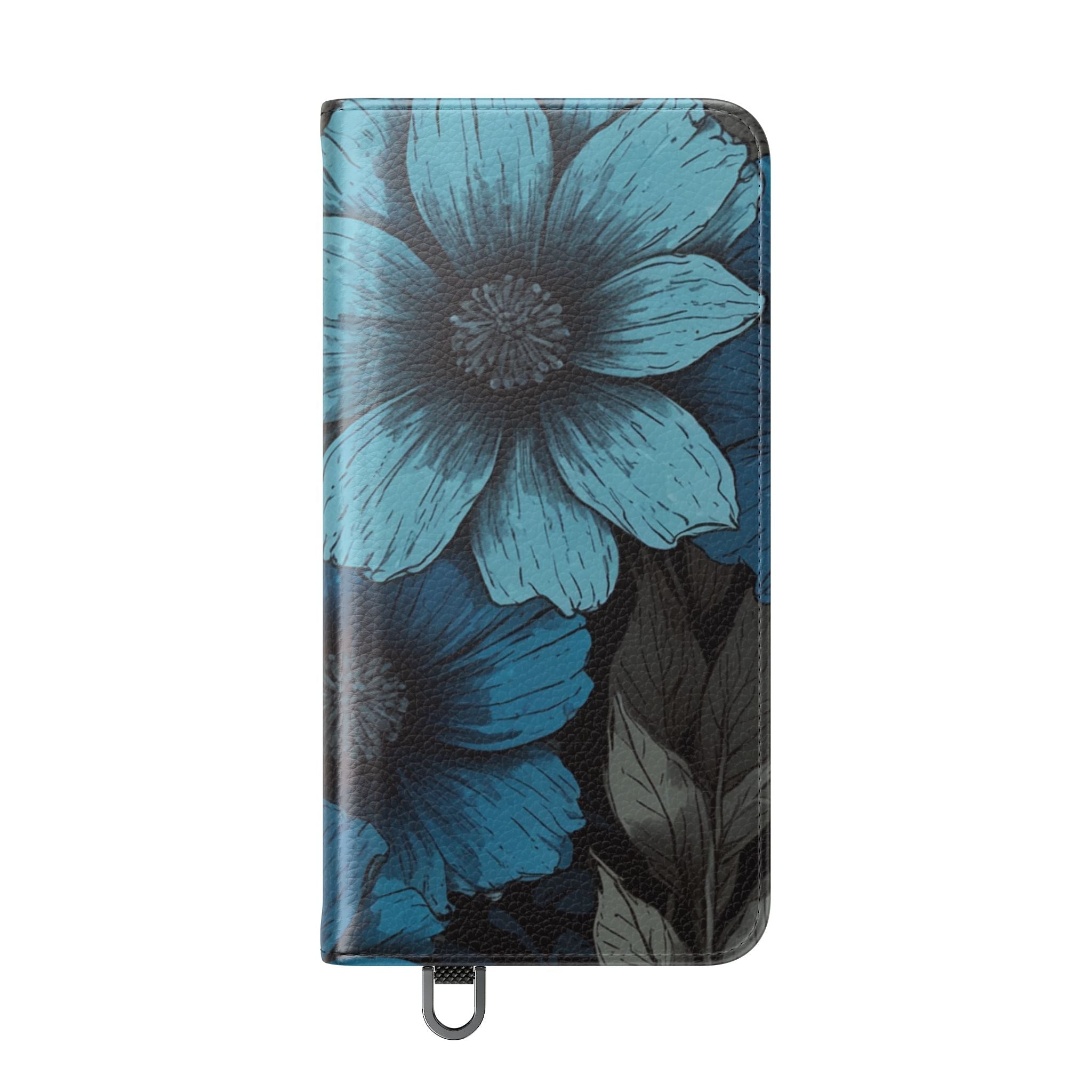 Blue Petal Bloom - Samsung S25 Case - Wallet