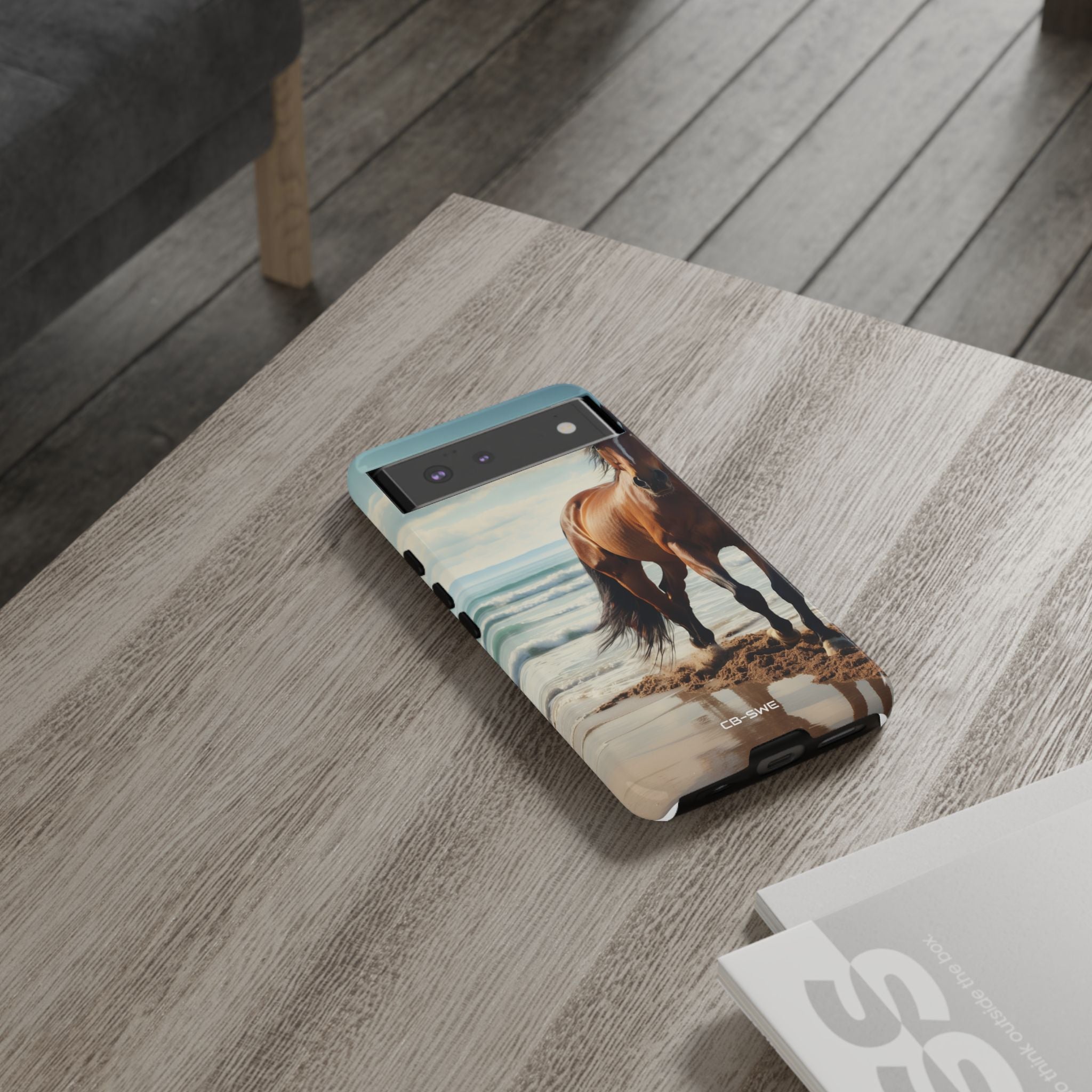 Horse Gallops Shoreline - Google Pixel Case