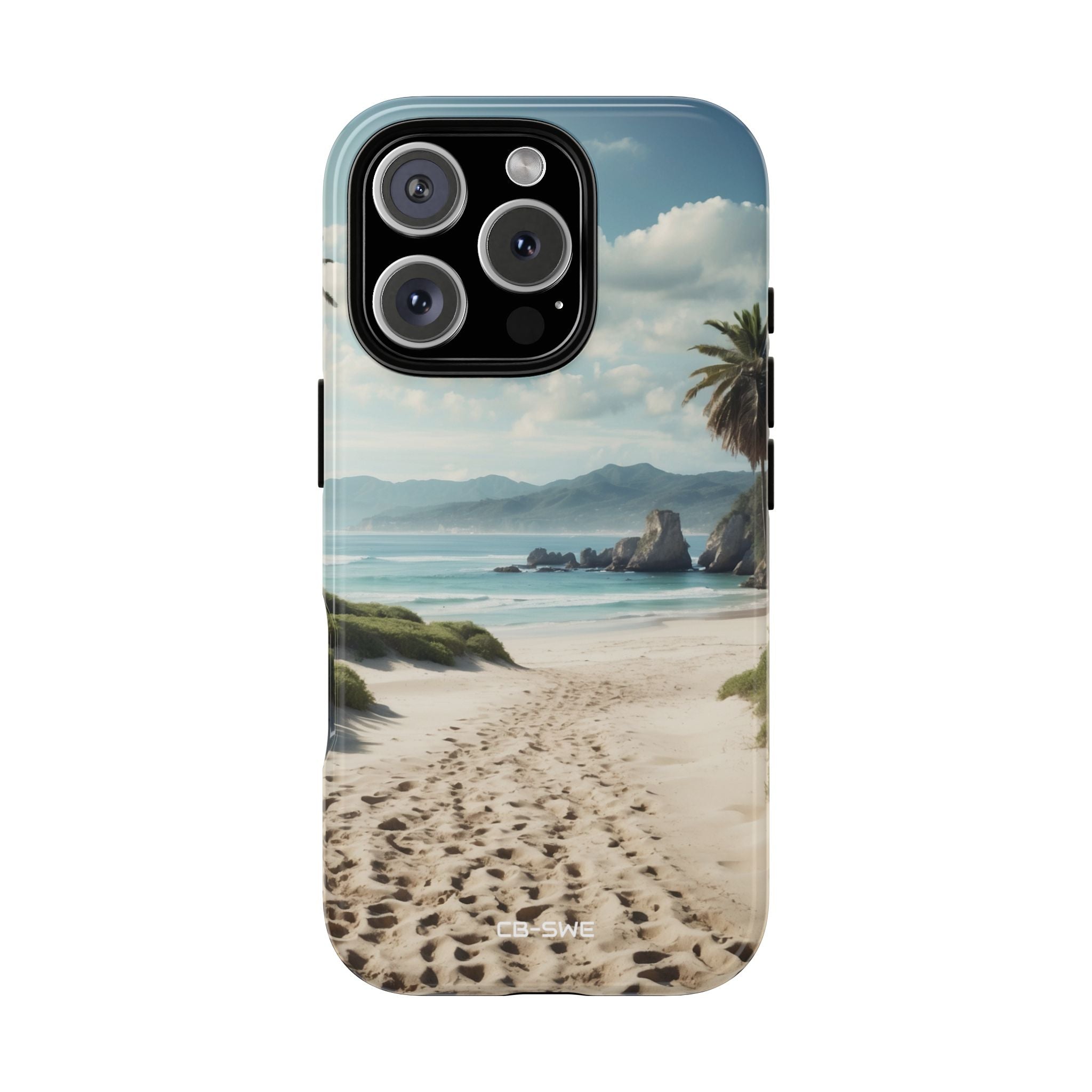 Footprints Trace Sand - iPhone Case