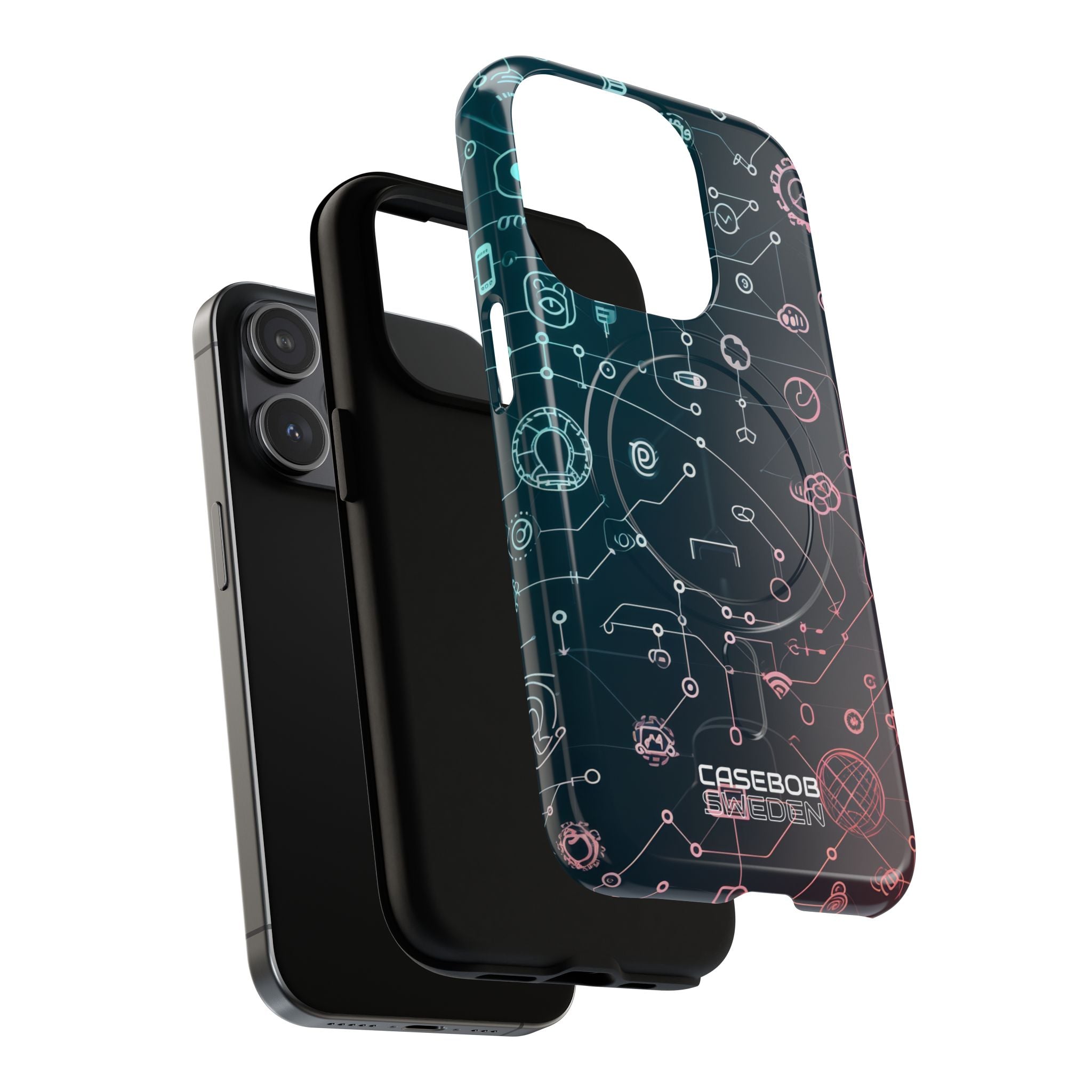 Digital Circuit Flow iPhone 15 - Tough+
