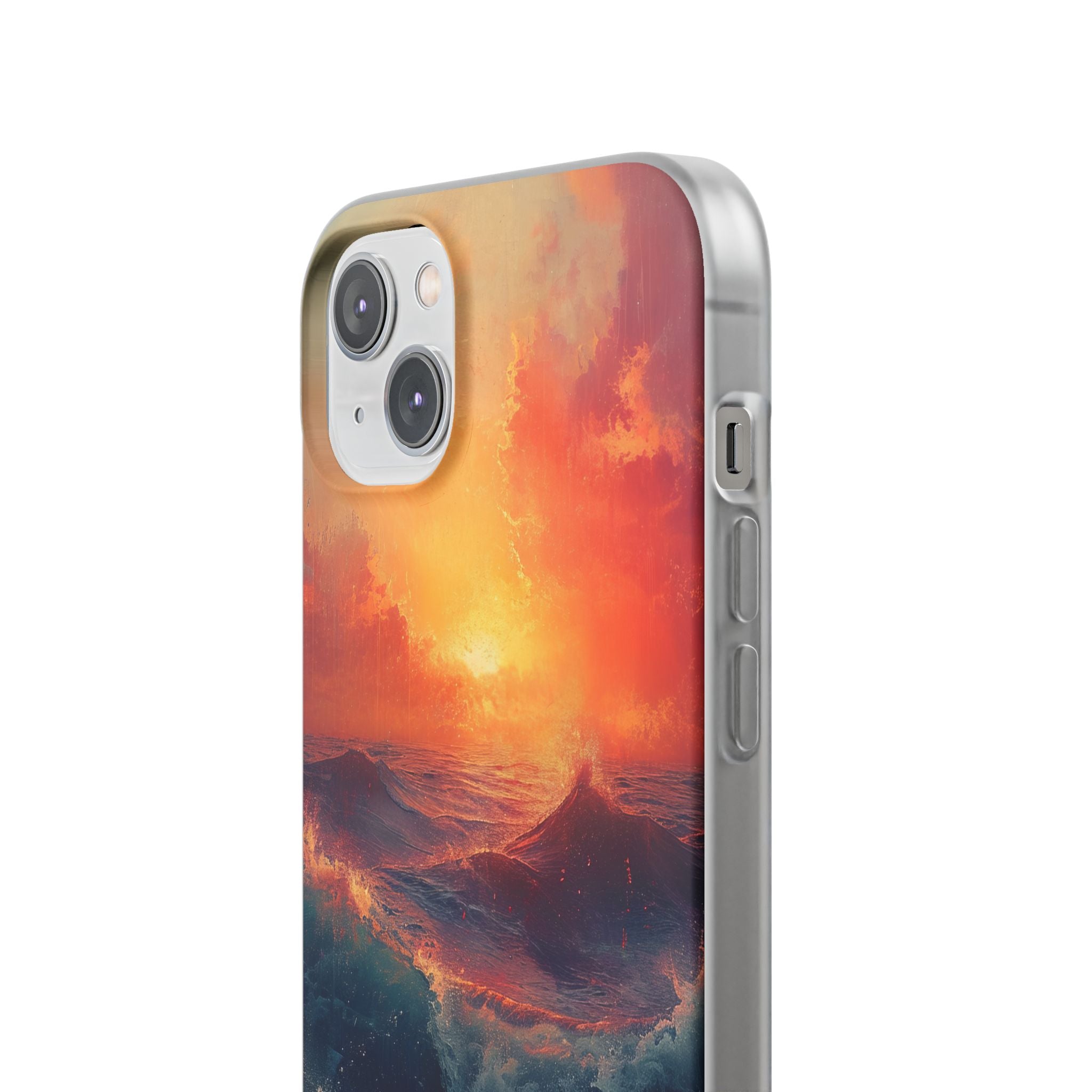 Ocean Sunset Waves - Flexi iPhone 14 Phone Case