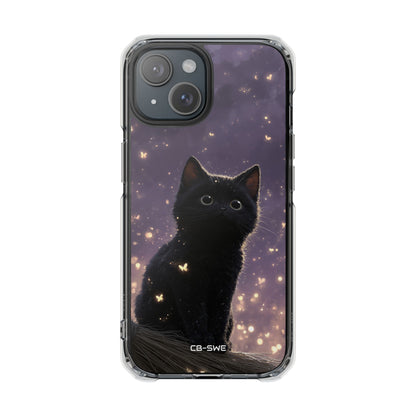 Whimsical Cat Soars iPhone Case - Impact