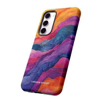 Vibrant Abstract Waves - Tough Samsung S23 Phone Case