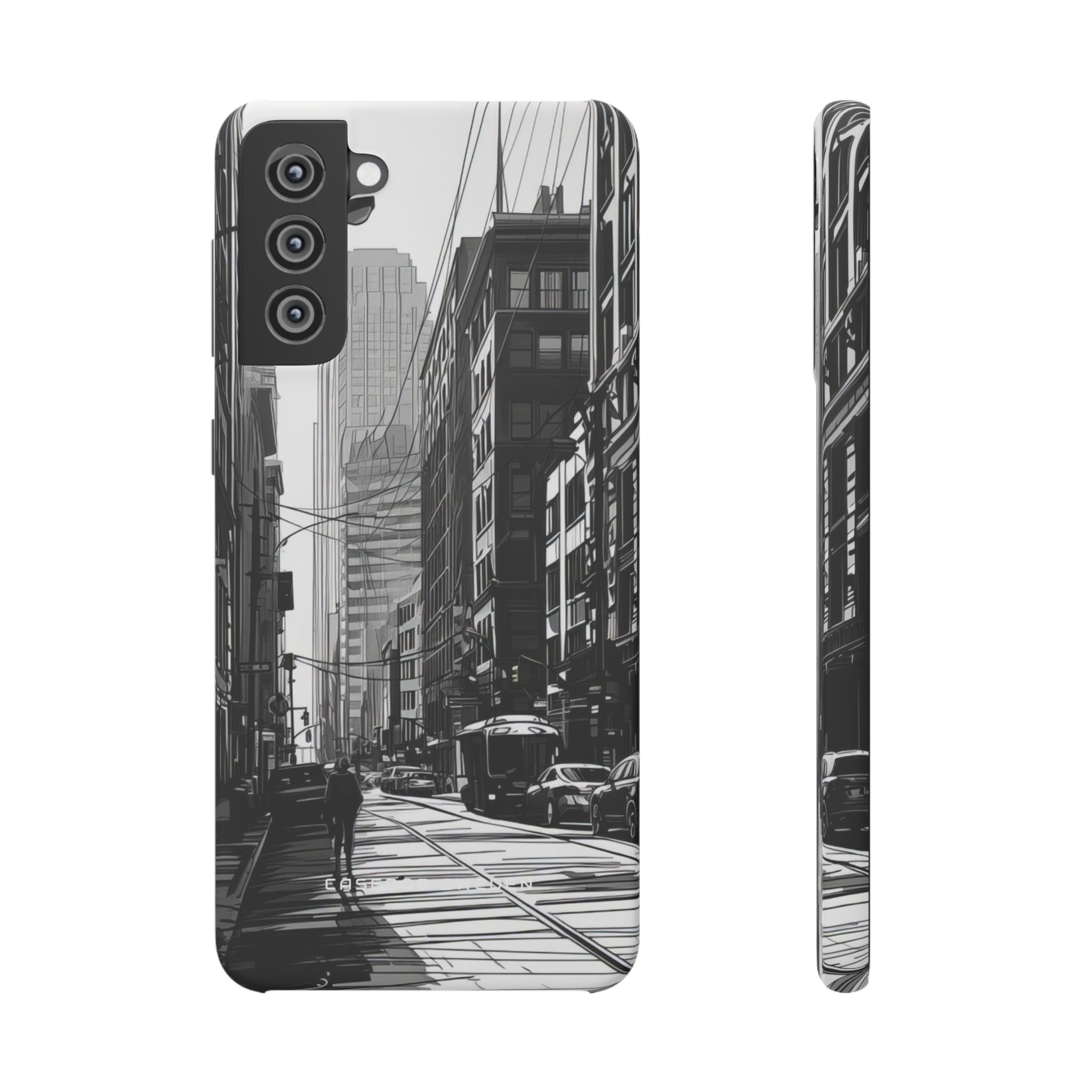 Urban Cityscape Line Perspective Samsung S21 - Slim Phone Case