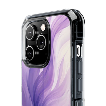 Purple Ribbon Waves iPhone 14 Pro Case - Impact