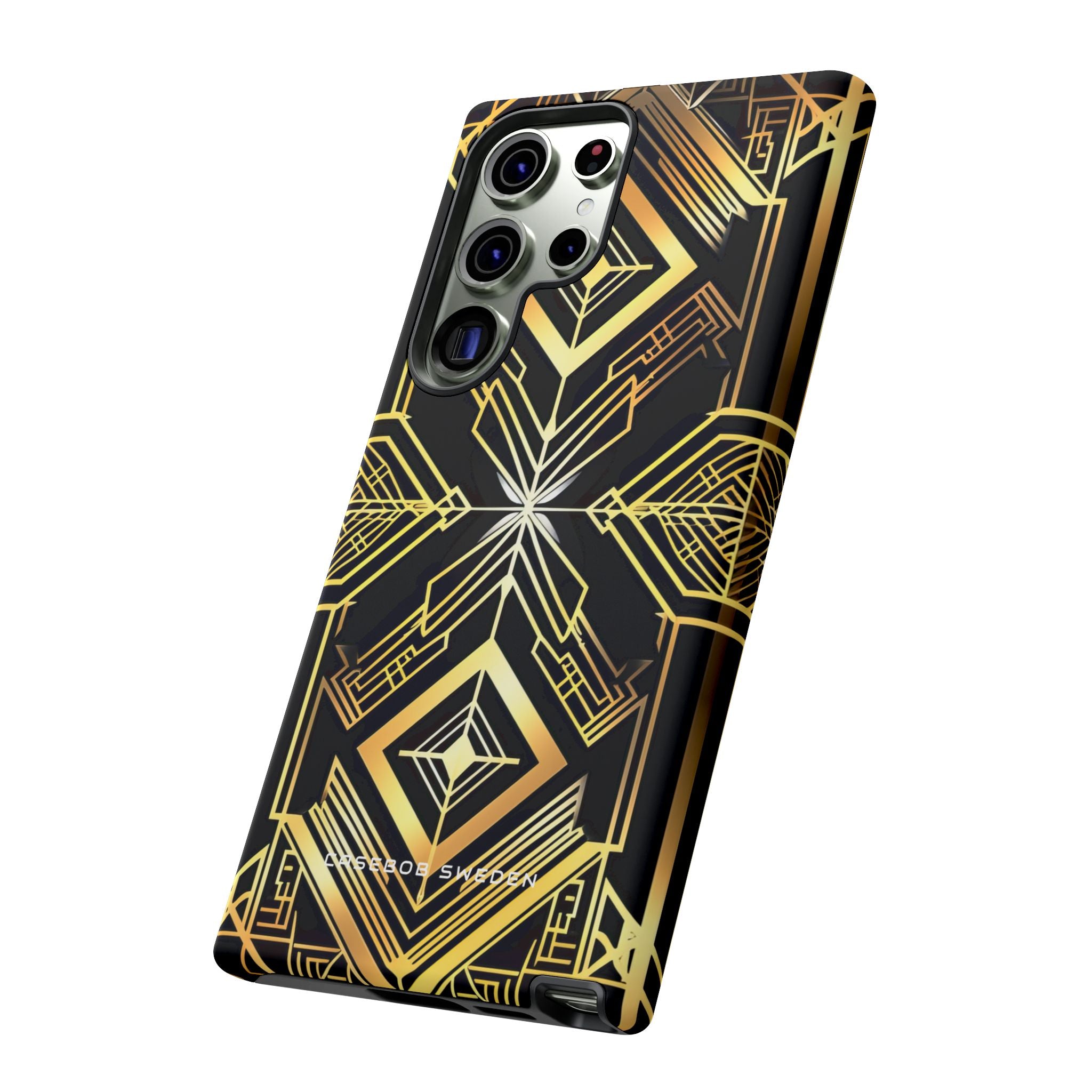 Golden Geometric Opulence Samsung S23 - Tough Phone Case