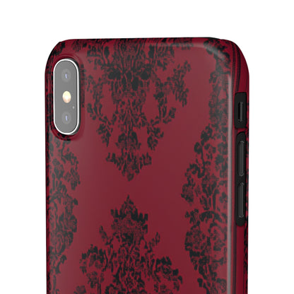 Gothic Crimson Elegance  iPhone X - Slim Phone Case