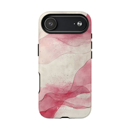 Crimson Waves iPhone 17 Air Case - Tough+