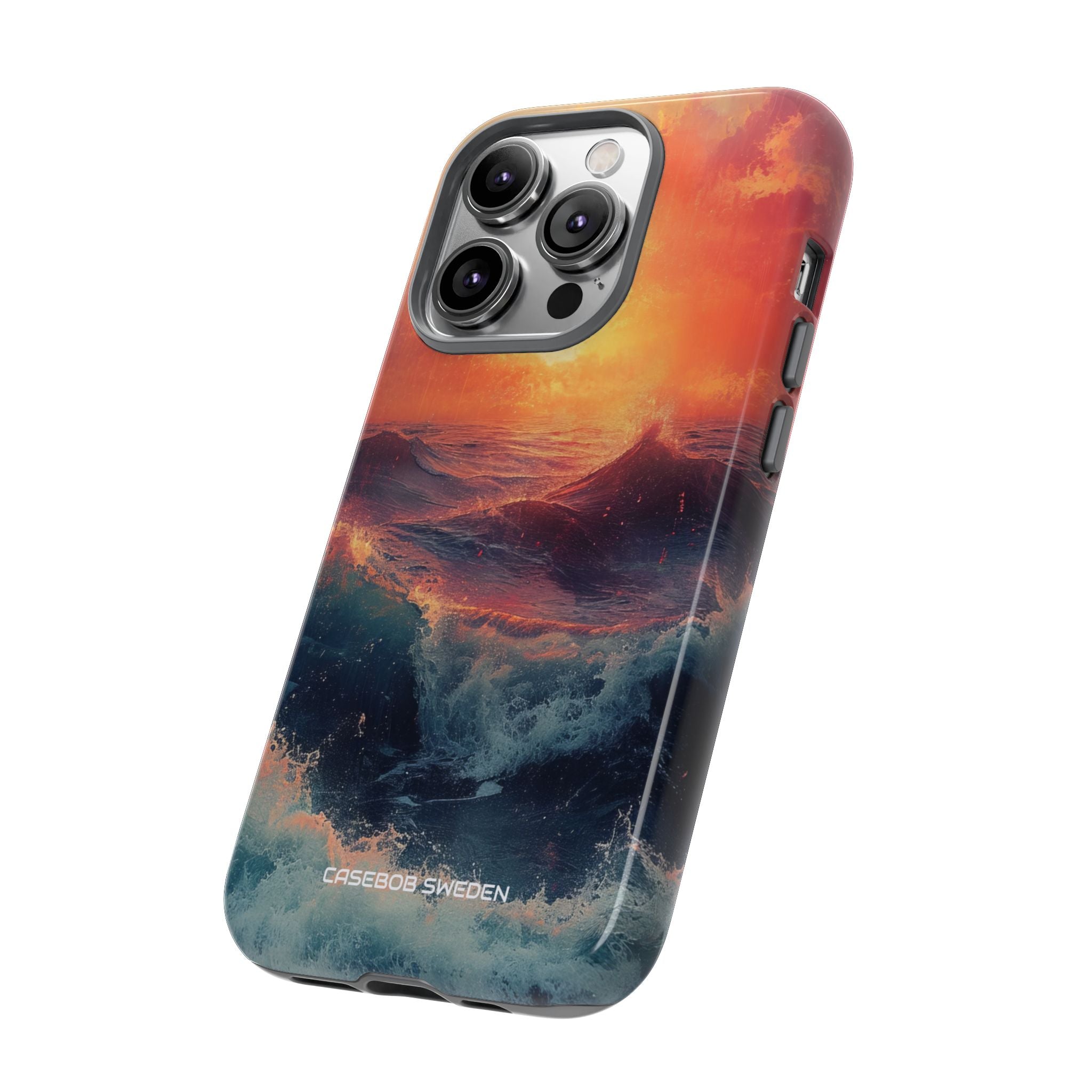 Ocean Sunset Waves - Tough iPhone 14 Phone Case