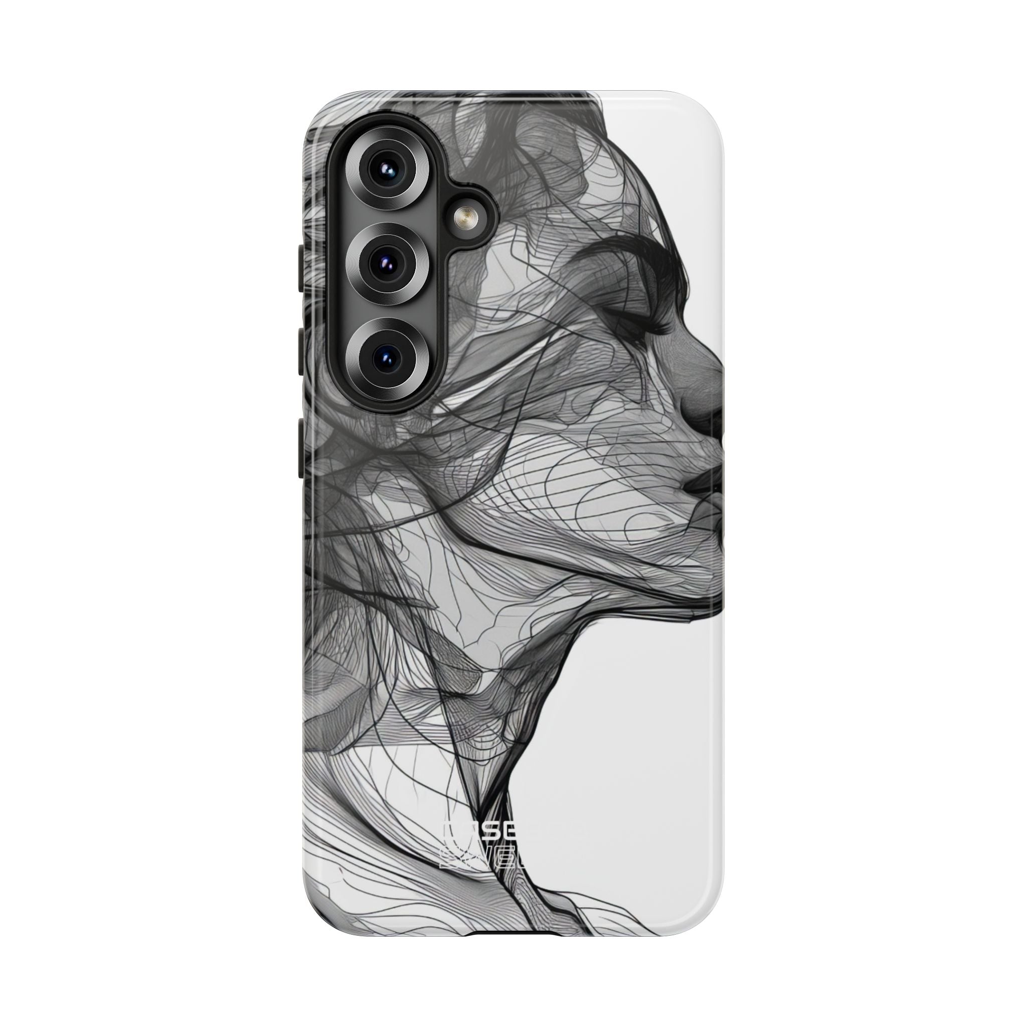 Windswept Woman Lines Samsung S25 – Slitstark
