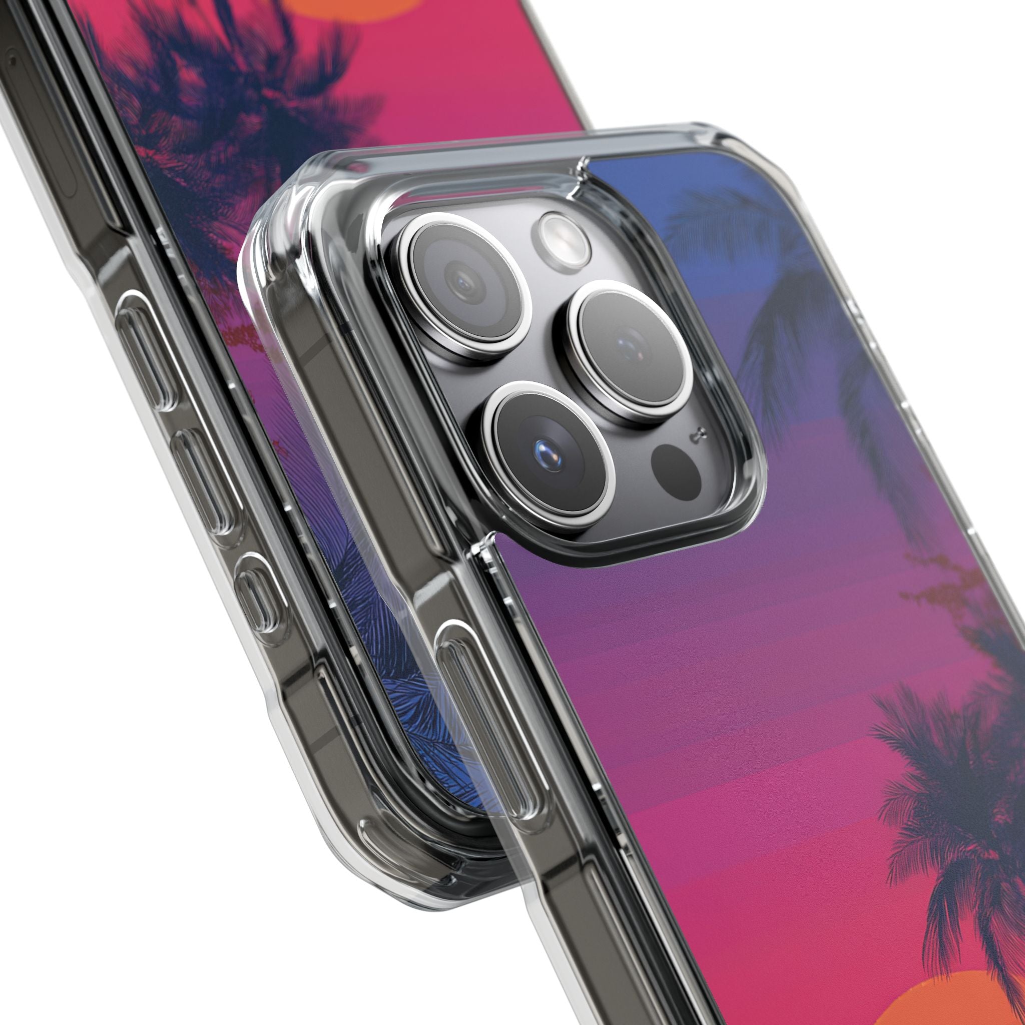 Tropical Sunset Silhouettes iPhone Case - Impact