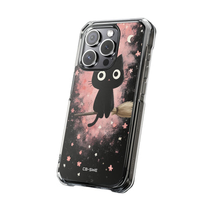 Whimsical Cat Soars iPhone Case - Impact